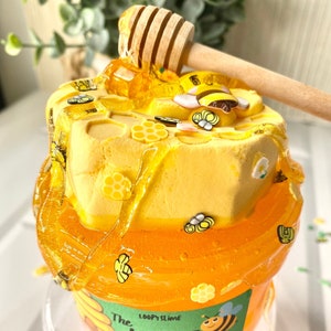 Bee Hive Slime, Honey Slime, Jelly Slime, Scented, slime shop, Birthday gift, Bee Slime, Fluffy slime, diy slime, Christmas gift idea