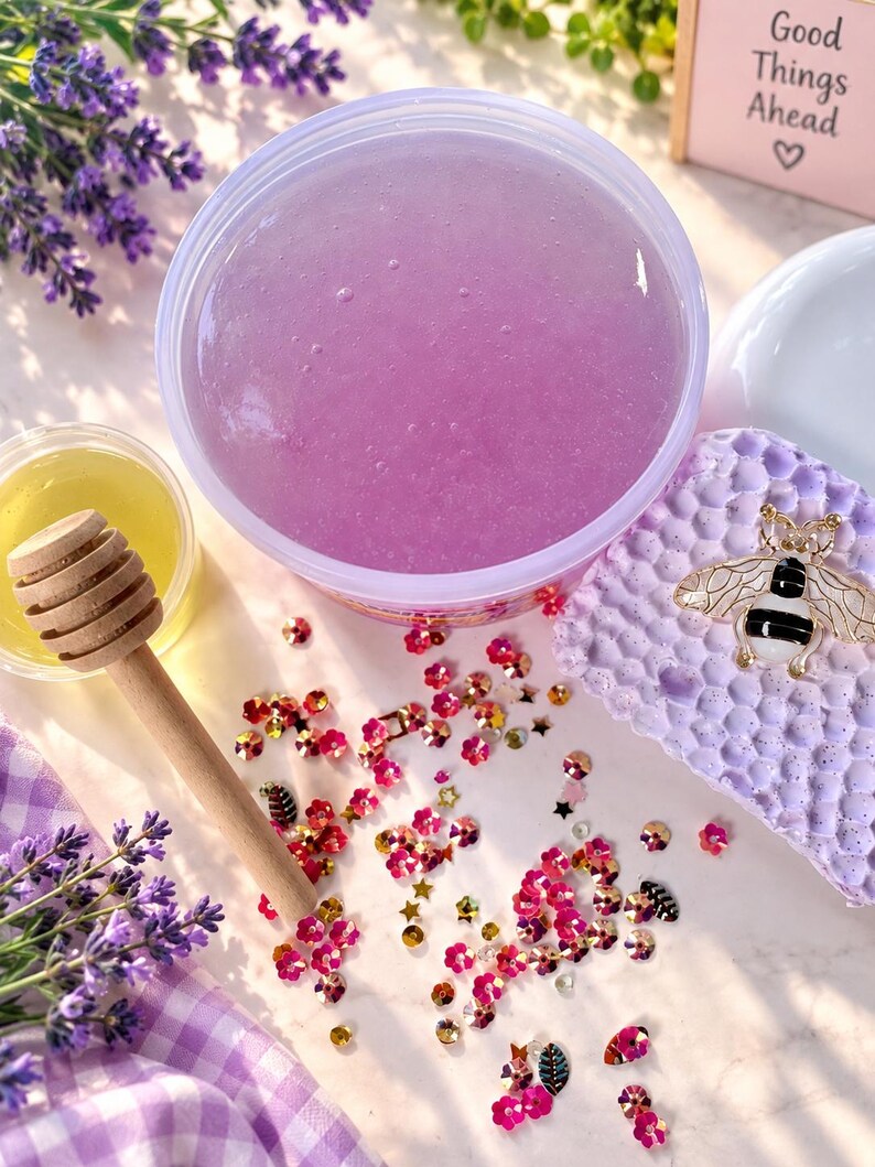 Lavender Honey DIY Slime Kit | Bee Jelly Slime Bild 2