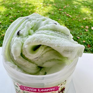 Mint Chip Ice Cream Cloud Cream Slime | Mint Chocolate Chip Scented Slime
