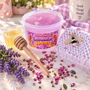 Lavender Honey DIY Slime Kit | Bee Jelly Slime Bild 3