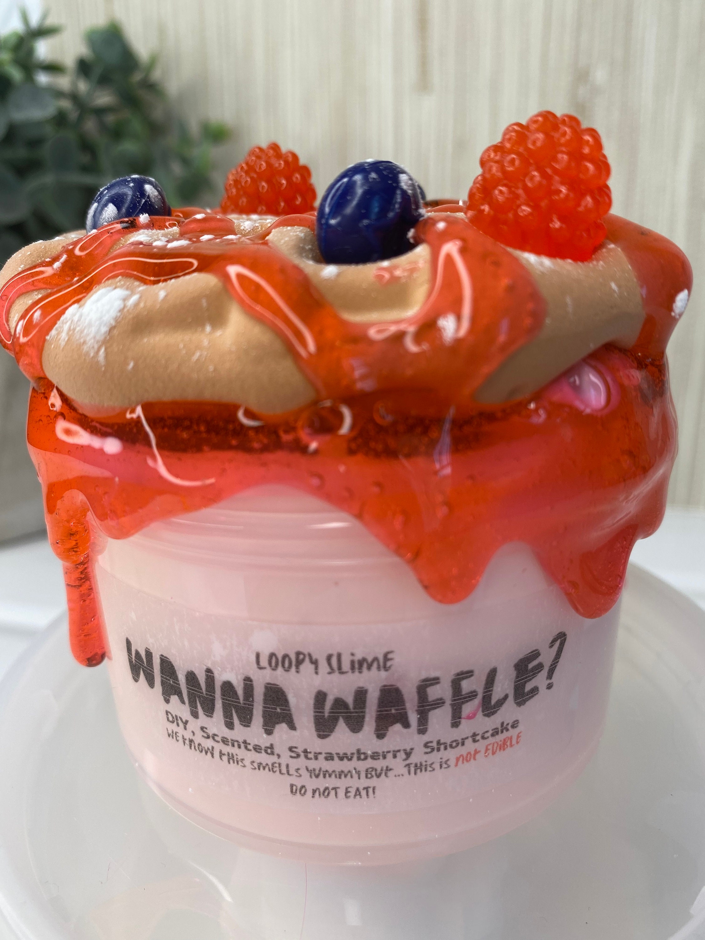 Wanna Waffle Slime DIY Waffle Slime Slime Shop Scented Etsy
