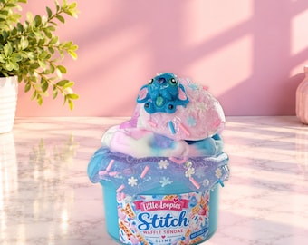Slime de helado con gofres / Slime casero / Slime de mantequilla