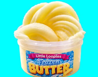 Frozen Butter Icy Slime | Honey Butter Roll Scented Slime