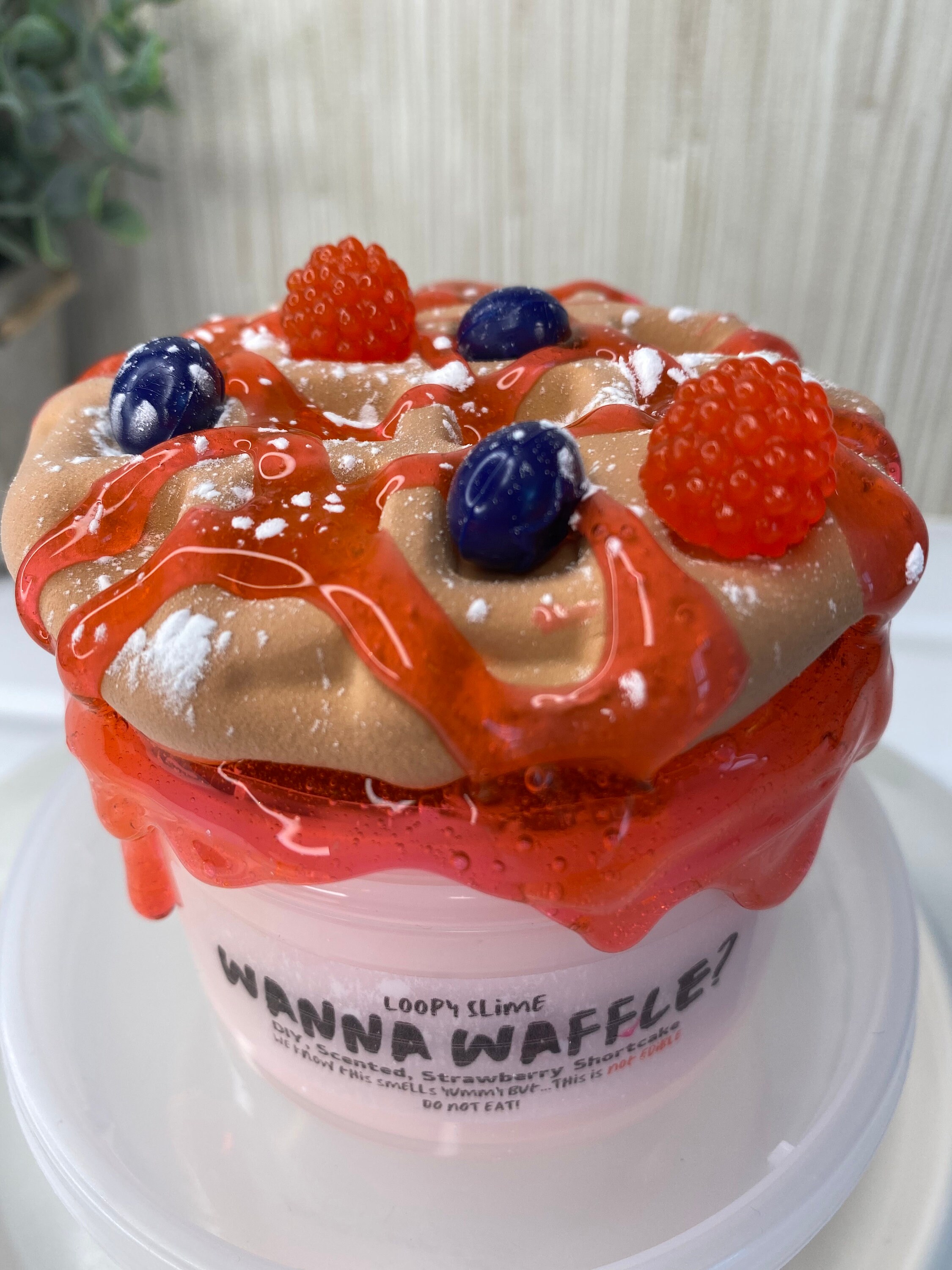 Wanna Waffle Slime DIY Waffle Slime Slime Shop Scented Etsy
