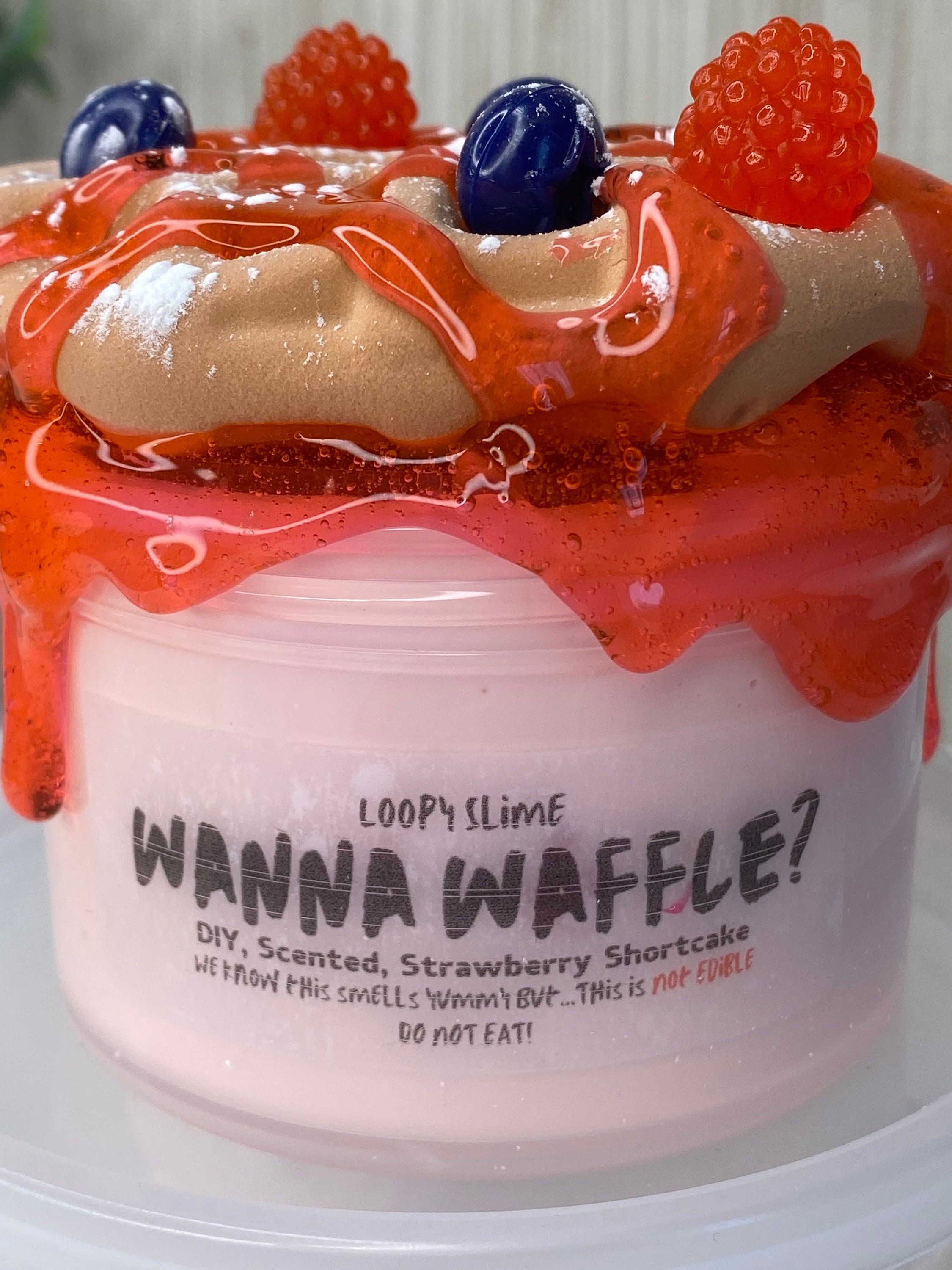 Wanna Waffle Slime DIY Waffle Slime Slime Shop Scented Etsy