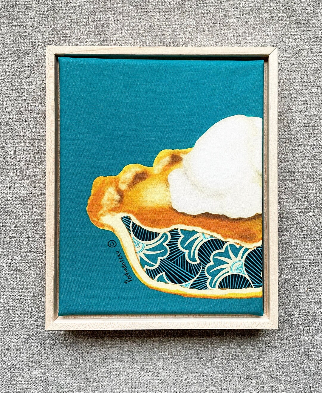 Modern African Wall Art, Canvas Wall Art for a housewarming gift,  American Pie in Ankara, Perfect Christmas Gift