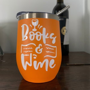 Bücher und Wein - Weinbecher