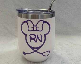 Mini RN Registered Nurse Wine Tumbler