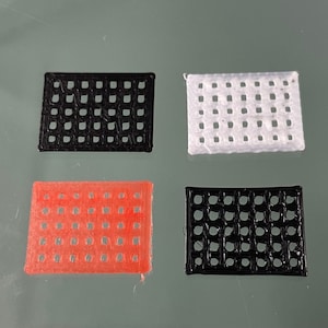3D Printed Model Car Window Netting 4 pack (1/24 Scale)