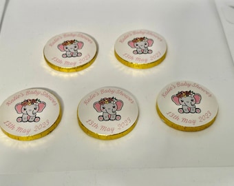 Party favour chocolate coins