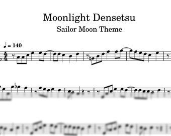 SAILOR MOON - Moonlight Densetsu (opening theme) sheet music SOLO for Cello