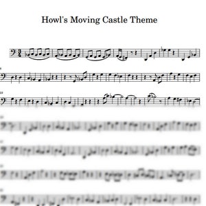 Howl&#39;s Moving Castle Theme - for cello (SOLO)