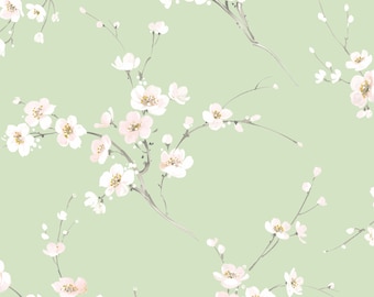 Casa Mia Cherry Blossoms Vinyl Peel & Stick Wallpaper Roll (Covers 30.75 sq. ft.)