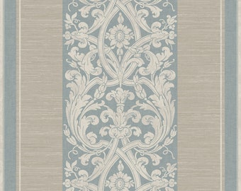 Casa Mia Damask Striped Paper Non-Pasted Strippable Wallpaper Roll (Cover 56.05 sq. ft.)