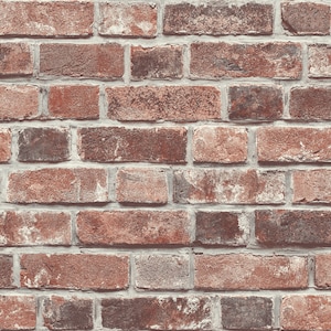 Brick Vinyl Peel and Stick Wallpaper Roll (Covers 30.75 sq. ft.)