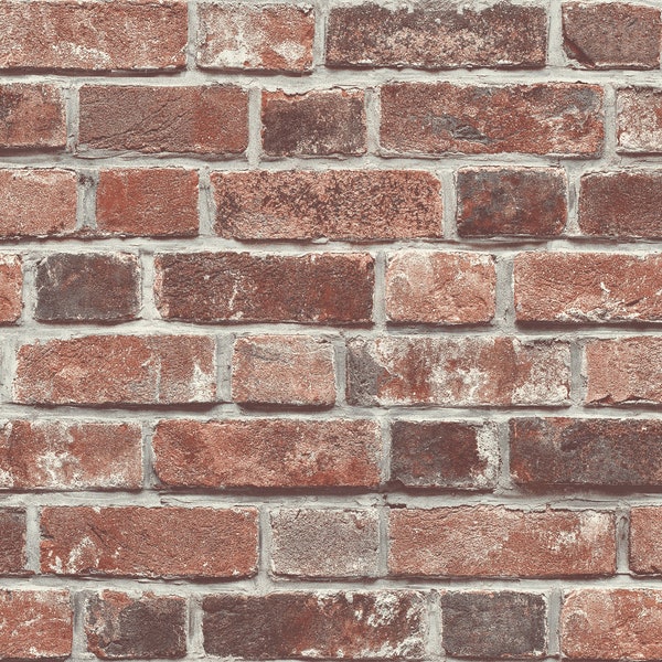 Brick Vinyl Peel and Stick Wallpaper Roll (Covers 30.75 sq. ft.)