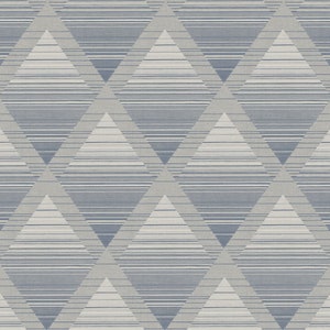 Rouleau de papier peint non collé papier textile losange Casa Mia (couverture 60,75 pi2)