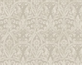 Casa Mia Damask Fleur de Lis Paper Non-Pasted Strippable Wallpaper Roll (Cover 56.05 sq. ft.)