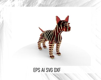 Torso Animals Sculpture Collection - 3D Laser Cut Sculptures - Glowforge, Laser Cut Files