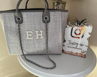 chanel inspired canvas tote