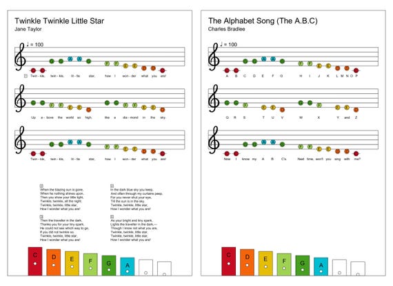 20 Songs And Melodies For Xylophone: Create A Color-coded Xylophone And Learn To Play Music With A Color-coded System. By Helen Winter