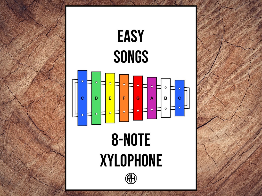 Easy Songs 8note Xylophone Songbook Etsy