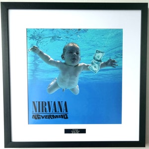 Nirvana Nevermind Framed Album Cover PRINT image 1