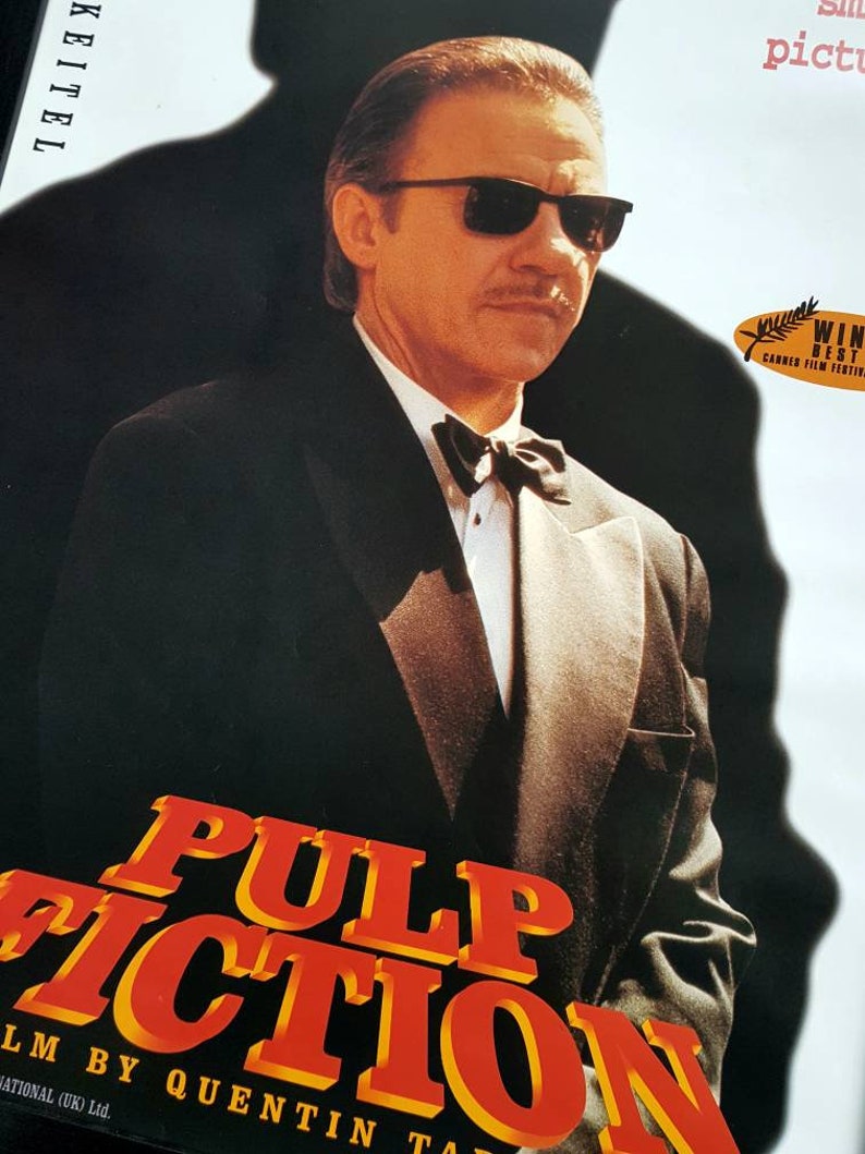 Pulp Fiction Framed ORIGINAL 1994 Postertarantinoharvey Keitel Etsy