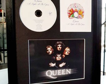 Queen luxury framed ORIGINAL CD-A Night At The Opera Freddie Mercury