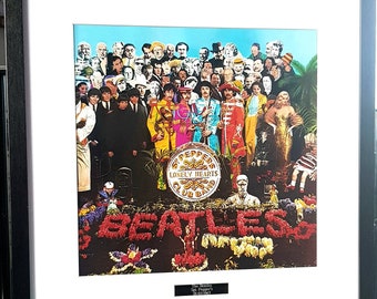 The Beatles Sgt Pepper's-Framed Album cover PRINT-Limited Edition