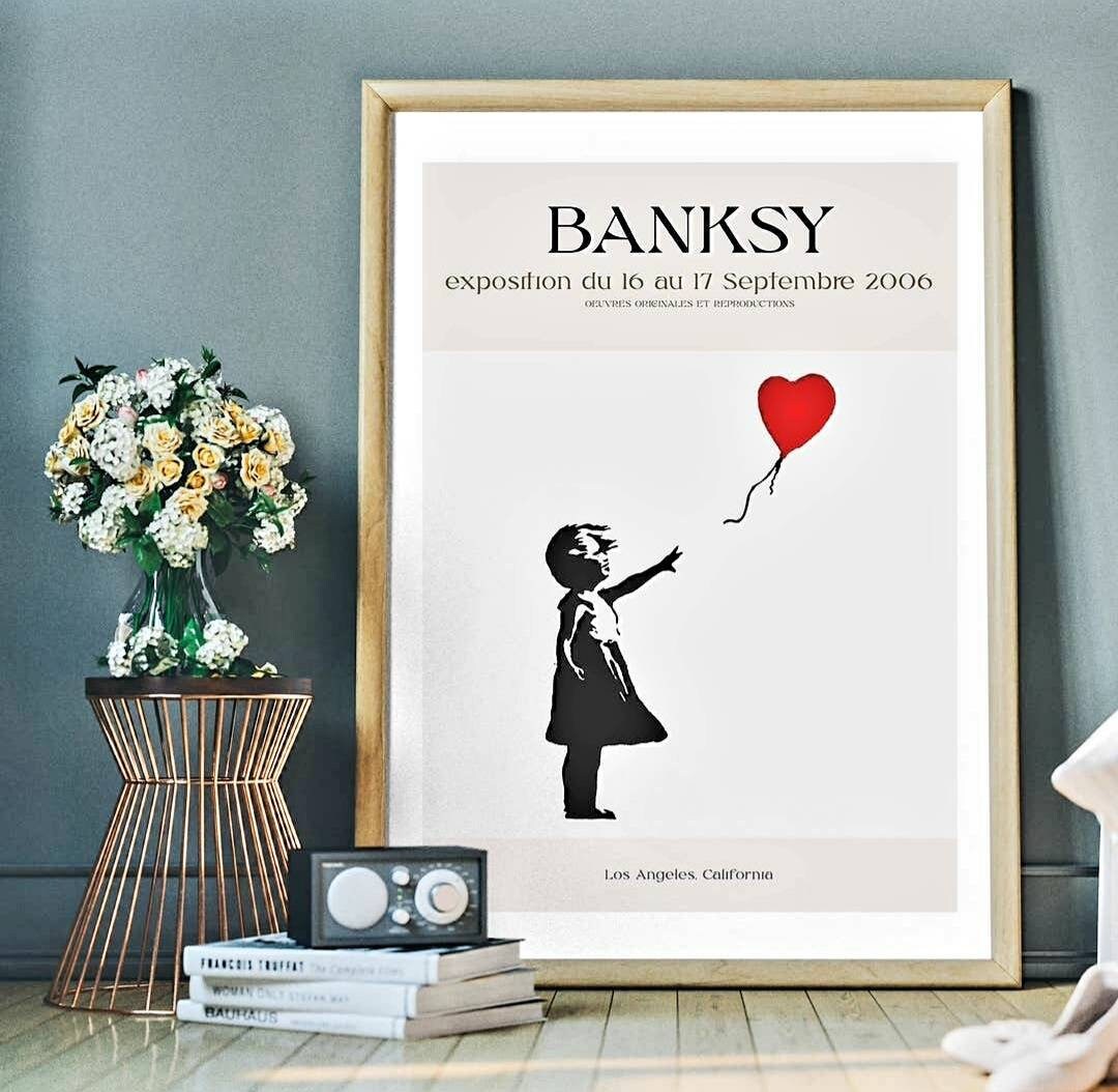 Banksy Poster Exposition Genius Or Vandal Bruxelles - Lanceur de fleur