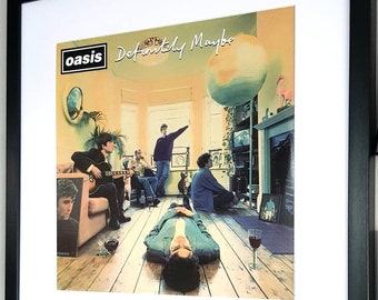 Oasis-Definitely Maybe Luxury Framed Album Cover