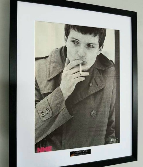 Stunning Framed Wall Art IAN CURTIS JOY DIVISION MUSIC ICON PRINT ON CANVAS 