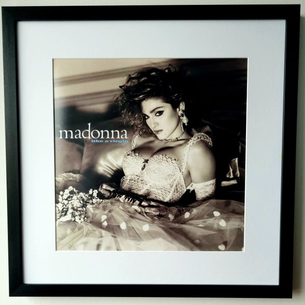 Madonna Like A Virgin-Framed Album Cover Print