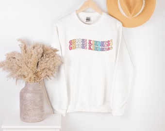 Moletom Choose Kindness, Camiseta com Estampa Retrô Y2K e Estampa de Sorriso