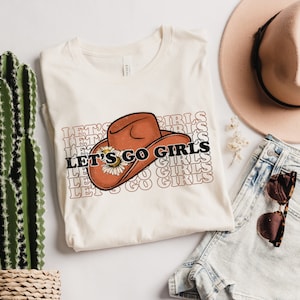 Lets Go Girls Graphic Tee, Lets Go Girls T-Shirt, Retro Graphic Tee, Gifts for Her, Gift, Bachelorette Bridal Party Shirts, Girls Trip