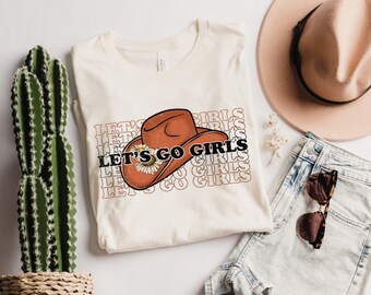 Lets Go Girls Graphic Tee, Bachelorette Party Shirt