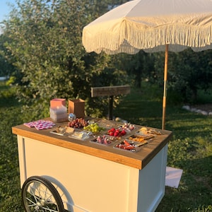Collapsible Bar | Wedding Bar | Event Bar | Snack Cart | Charcuterie Cart | Mobile Bar | Flower Bar | Bouquet Bar