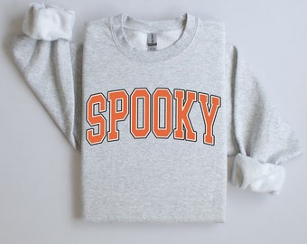 Spooky Season Crewneck Sweatshirt, Halloween Ghost Shirt