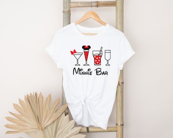 Minnie Bar Shirt, Disney Epcot Drinking Around the World Tee
