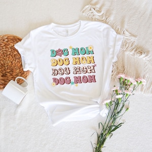 Less People More Dogs Graphic T-Shirt- Dog Friendly Gift, Mother&#39;s Day, Dog Owner Present,Fur Mama Tee, Women&#39;s, Retro, Y2k