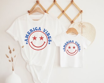 Mommy and Me 4th of July Shirts, Matching Patriotic Tees