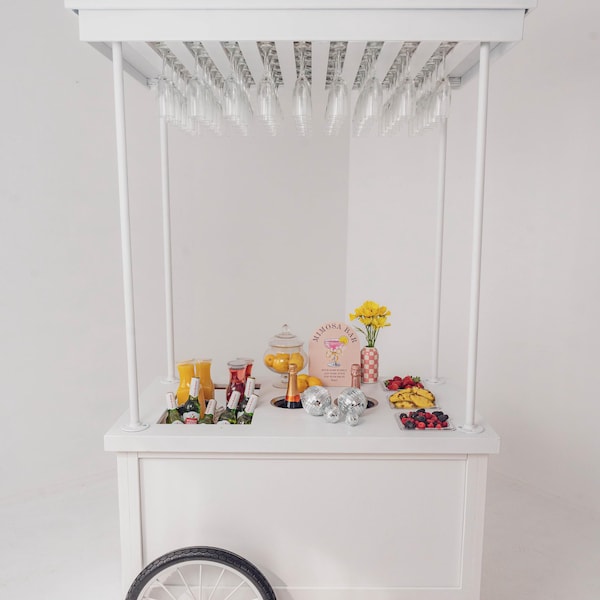 Collapsible Mobile Event Cart: Modular Serving Station for Weddings, Charcuterie, Snacks