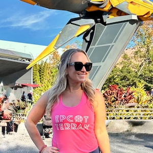Epcot Terran Tank Top, Disney World, Summer Park Shirt