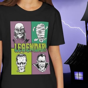 Classic Monsters Youth Tee, Dark Universe Shirt, Kids Universal Tee, Horror Theme Apparel, Youth Epic Universe Tee, Monsters Shirt