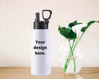 Custom and Personalized water bottle 32oz insulated