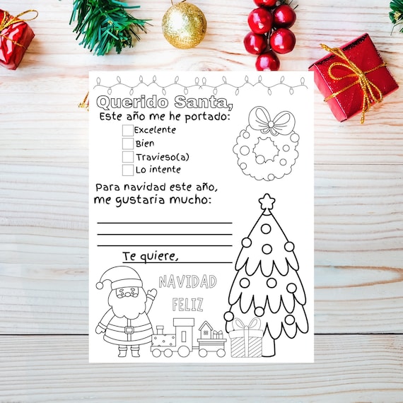 Carta para Santa IMPRESION DIGITAL