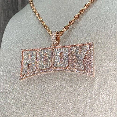 Iced Out Jewelry/ Custom Letter Name 