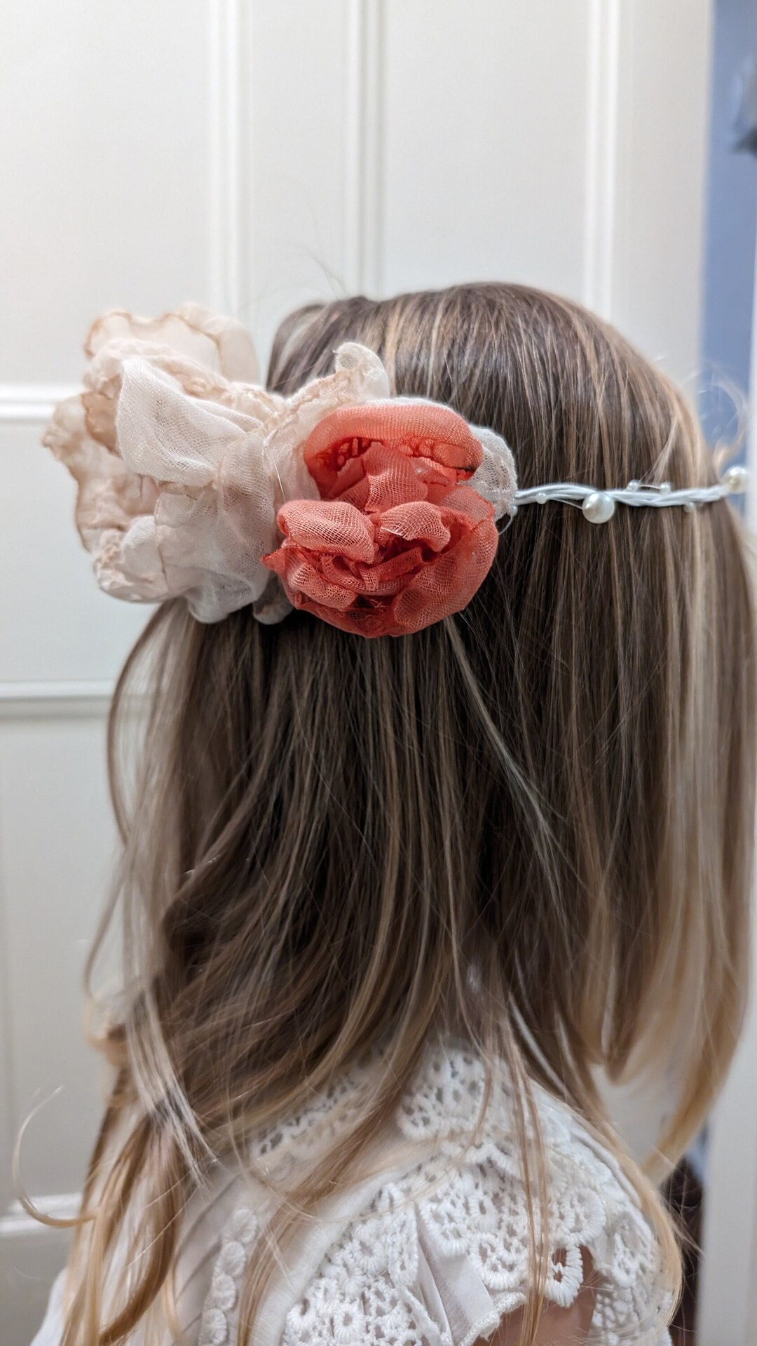 Carmy Girls Communion Hair Accessory:- CT2113 Ivory