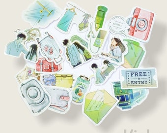 Couple Stickers Pack for Journaling, Scrapbooking